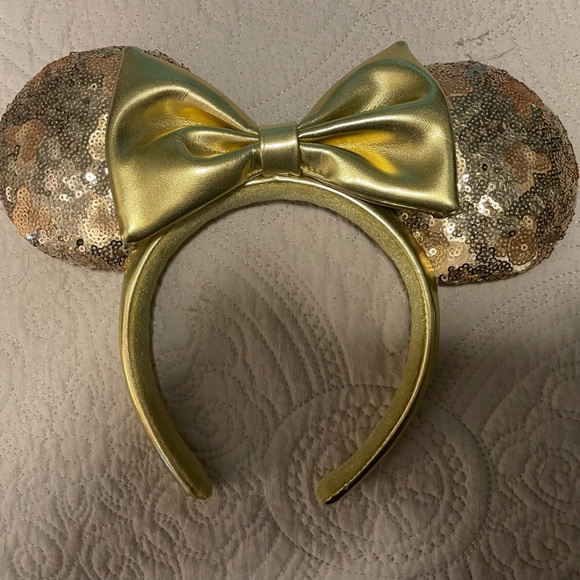 Disney Accessories - Gold Sequin Ears